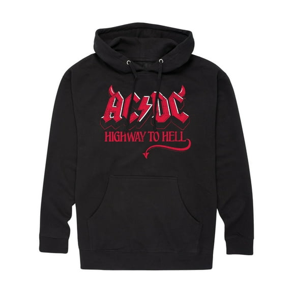 ACDC - Highway To Hell - Men's Pullover Hooded Fleece Sweatshirt