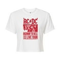 thumbnail image 1 of ACDC - Highway To Hell Poster - Juniors Cropped Cotton Blend T-Shirt, 1 of 5