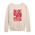 thumbnail image 1 of ACDC - Highway To Hell Poster Style - Women's Lightweight French Terry Long Sleeve Shirt, 1 of 5