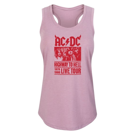 ACDC - Highway To Hell Poster Style - Women's Racerback Tank Top