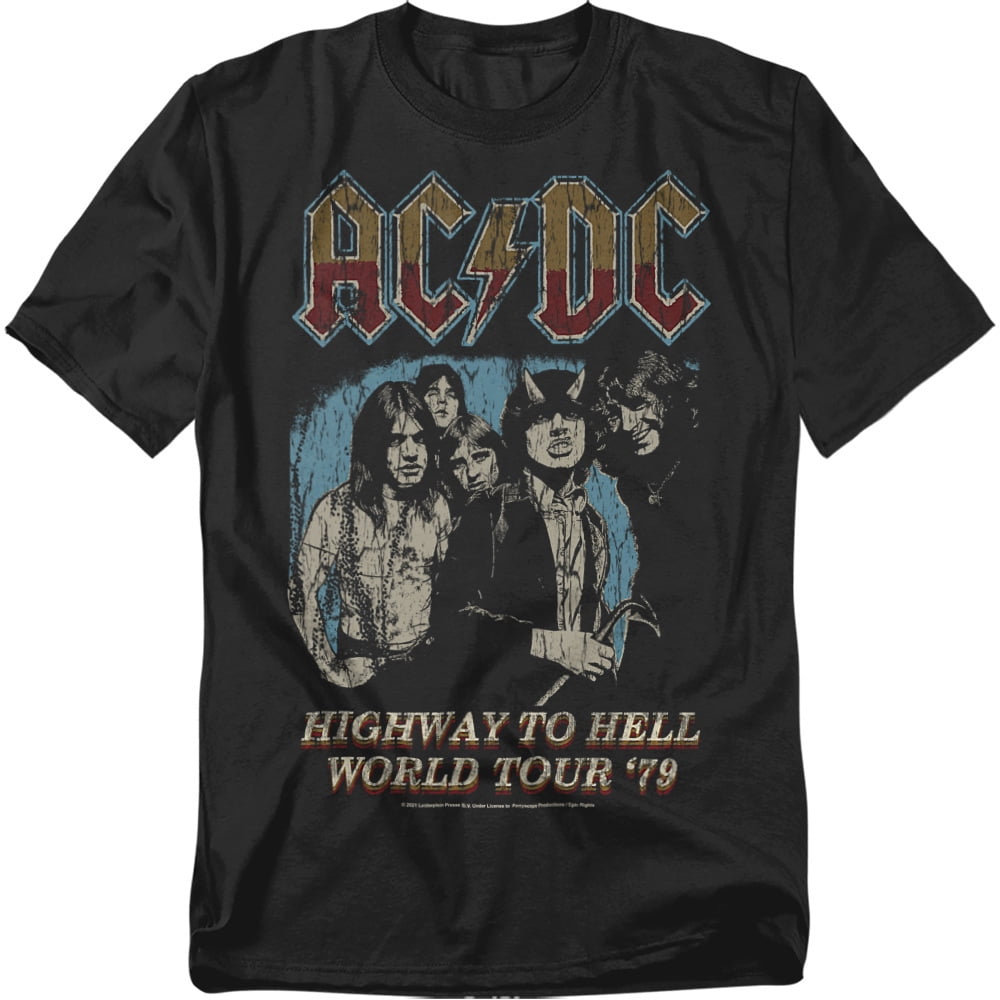 ACDC T-Shirt Highway World Tour '79 Unisex Graphic Tee for Men & Women ...