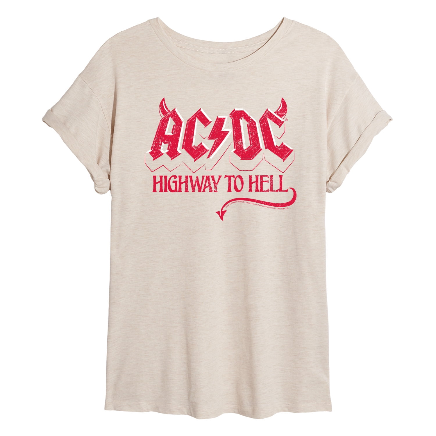 ACDC highway to hell t shirt for Men Size M Tan NEW | eBay