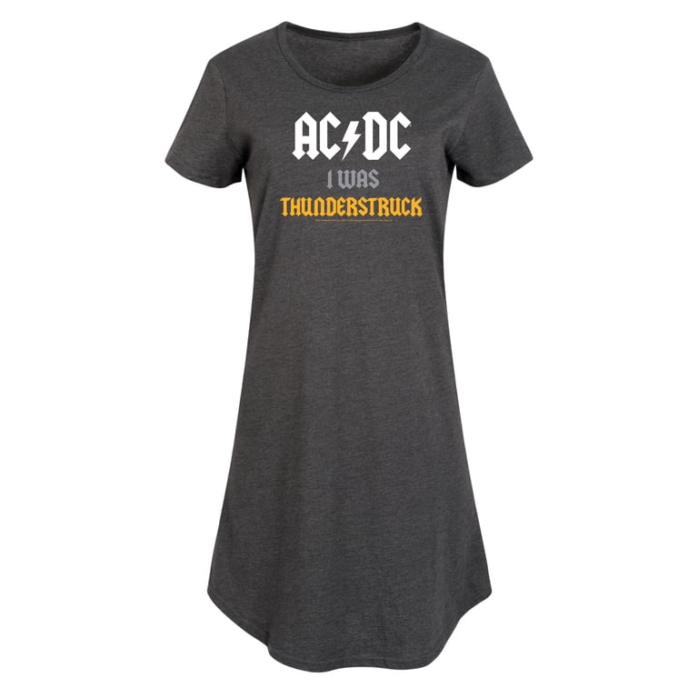 ac dc shirt dress Acdc - I Was Thunderstruck