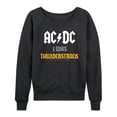 thumbnail image 1 of ACDC - I Was Thunderstruck - Women's Lightweight French Terry Long Sleeve Shirt, 1 of 5