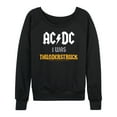 thumbnail image 1 of ACDC - I Was Thunderstruck - Women's Lightweight French Terry Long Sleeve Shirt, 1 of 5