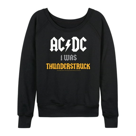 ACDC - I Was Thunderstruck - Women's Lightweight French Terry Long Sleeve Shirt