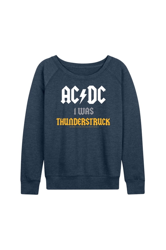 - I Was Thunderstruck - Women's Lightweight French Terry Long Sleeve Shirt