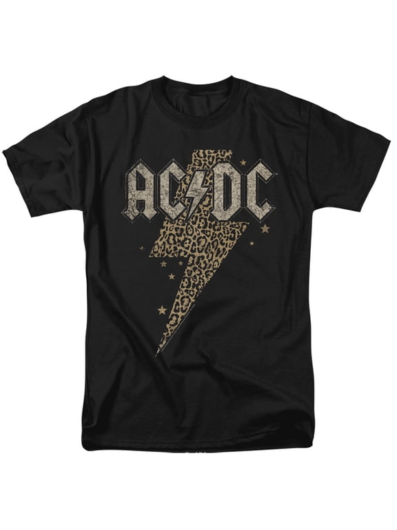 ACDC Leopard Bolt Unisex Adult T Shirt For Men And Women