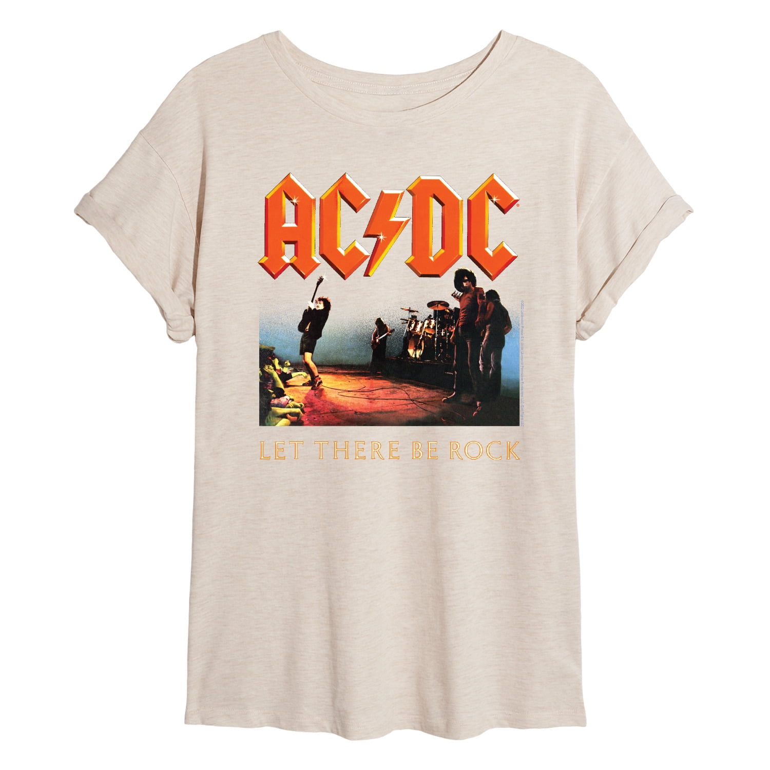 ACDC - Let There Be Rock - Women's Oversized T-Shirt - Walmart Business ...