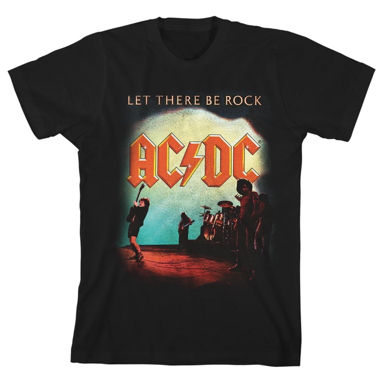 【AC/DC】Tシャツ⑦ XLサイズ ACDC Let There Be Rock Youth Black T-shirt-XL - Walmart.com