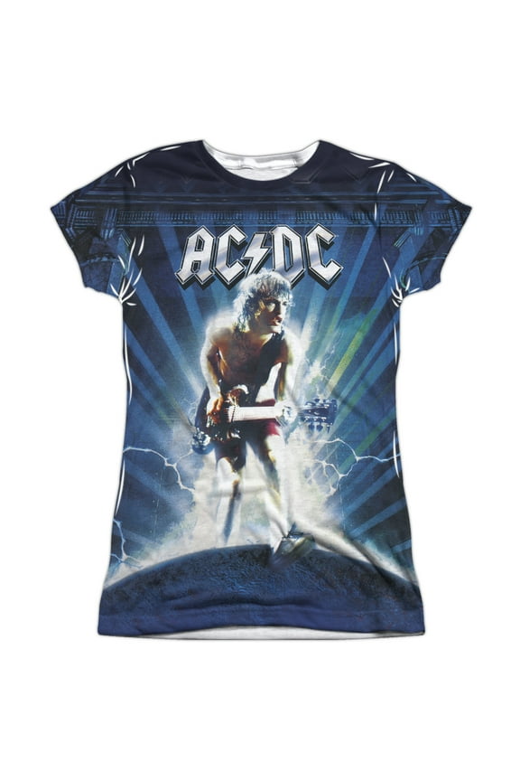 ACDC Lightning Officially Licensed Sublimation Juniors T Shirt