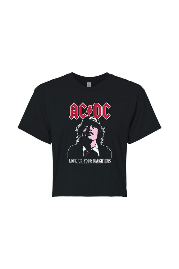 - Lock Up Your Daughters - Juniors Cropped Cotton Blend T-Shirt