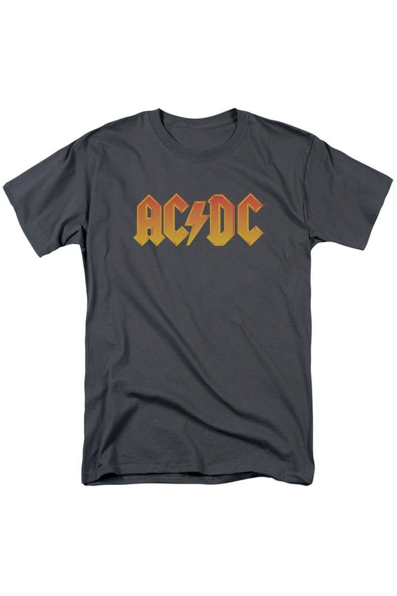 ACDC Logo Adult Regular Fit T-Shirt - Adult Regular Fit T-Shirt / 3XL / Gray
