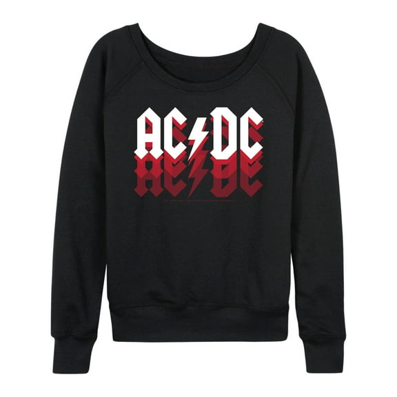 ACDC - Logo Fade - Women's Lightweight French Terry Long Sleeve Shirt