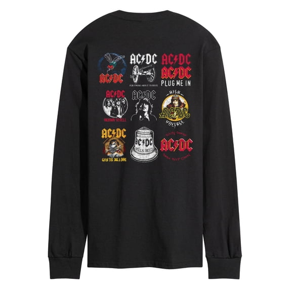 ACDC - Logo Grid - Men's Long Sleeve Graphic T-Shirt