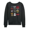 thumbnail image 1 of ACDC - Logo Grid - Women's French Terry Long Sleeve Shirt, 1 of 4