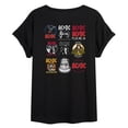 thumbnail image 1 of ACDC - Logo Grid -Womens Oversized Graphic T-Shirt, 1 of 4