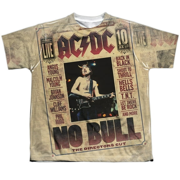 ACDC No Bull Officially Licensed Sublimation Youth T Shirt