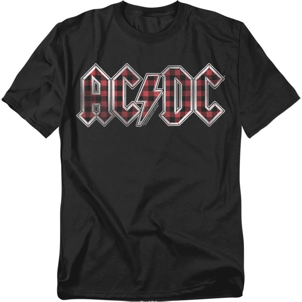 ACDC Comics T-Shirt Plaid Logo Unisex Graphic Tee For Men & Women ...
