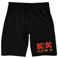 thumbnail image 1 of ACDC Plug Me In Men's Black Sleep Pajama Shorts-XXL, 1 of 4