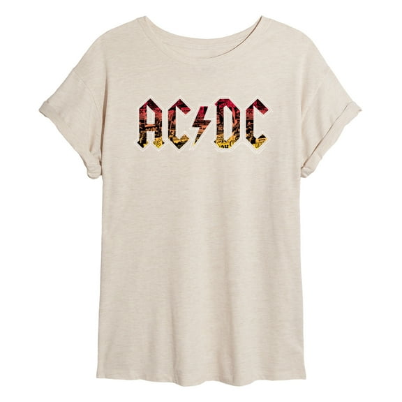 ACDC - Poster Texture - Women's Oversized T-Shirt