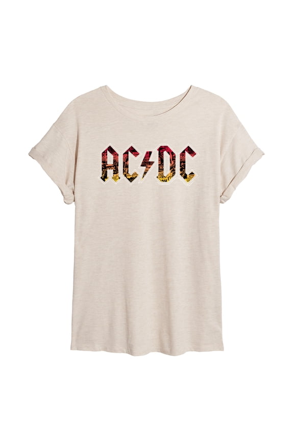 ACDC - Poster Texture - Women's Oversized T-Shirt