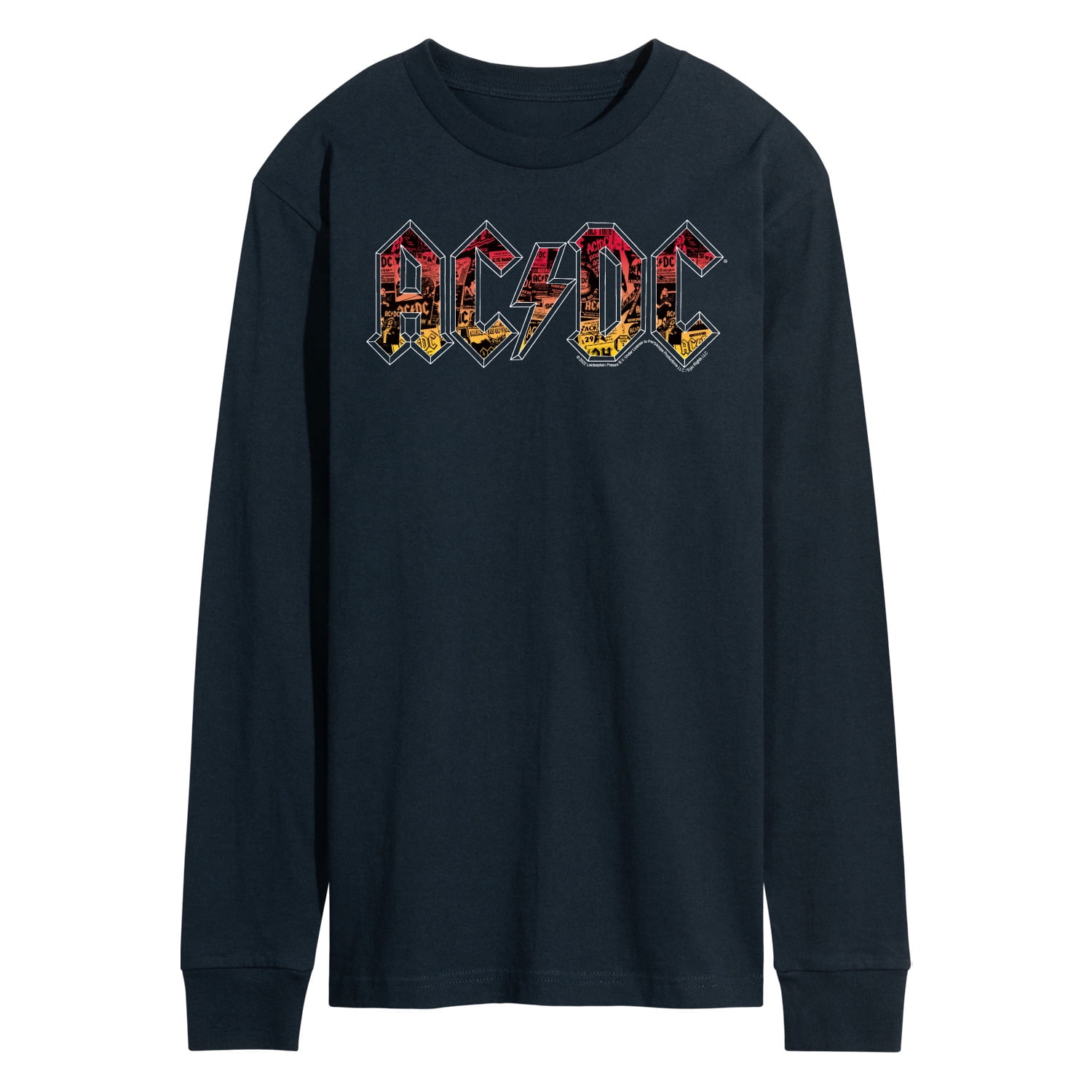 ACDC - Poster Texture - Men's Long Sleeve T-Shirt - Walmart.com