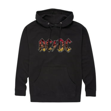 ACDC - Poster Texture - Men's Pullover Hooded Fleece Sweatshirt