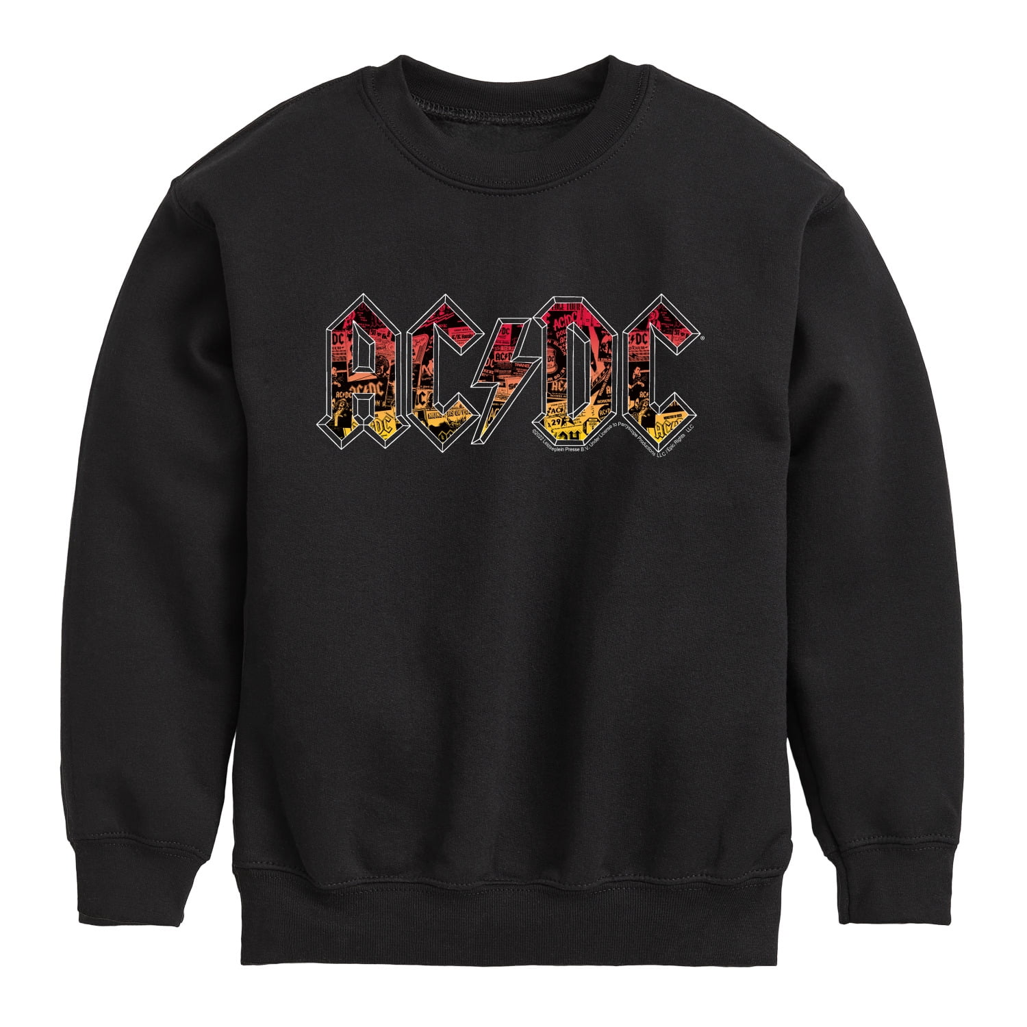 ACDC - Poster Texture - Toddler And Youth Crewneck Fleece Sweatshirt ...