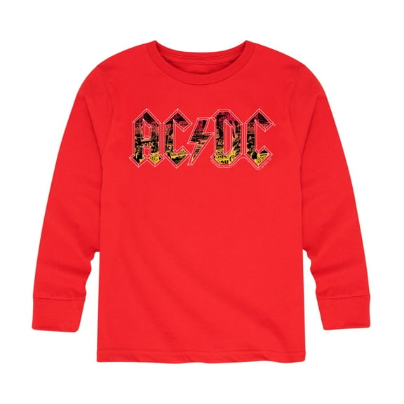ACDC - Poster Texture - Toddler And Youth Long Sleeve Graphic T-Shirt