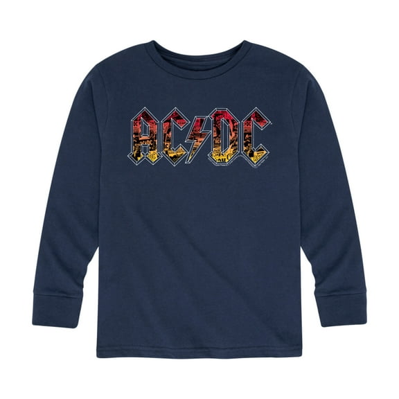 ACDC - Poster Texture - Toddler And Youth Long Sleeve Graphic T-Shirt