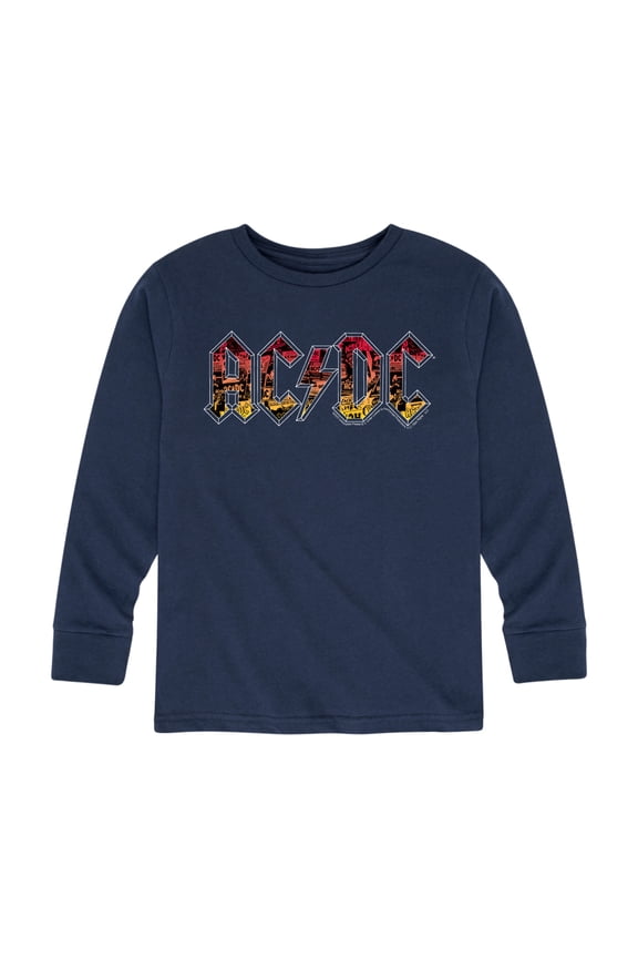 ACDC - Poster Texture - Toddler And Youth Long Sleeve Graphic T-Shirt