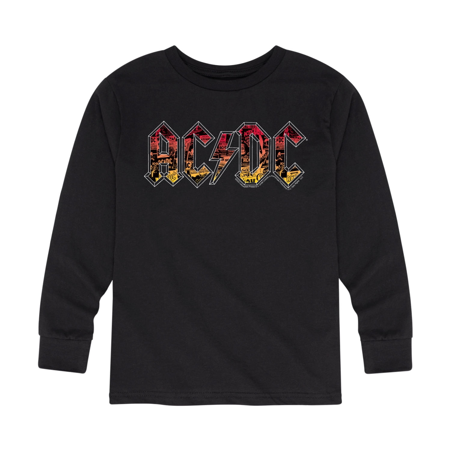 ACDC - Poster Texture - Toddler And Youth Long Sleeve Graphic T-Shirt ...