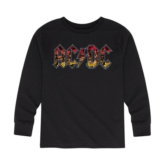 ACDC - Poster Texture - Toddler And Youth Long Sleeve Graphic T-Shirt