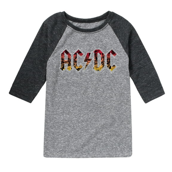 ACDC - Poster Texture - Toddler And Youth Raglan Graphic T-Shirt