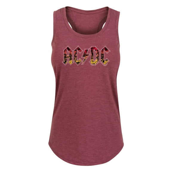 ACDC - Poster Texture - Women's Racerback Tank Top