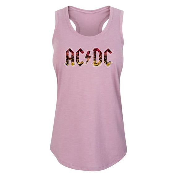 ACDC - Poster Texture - Women's Racerback Tank Top