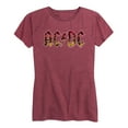 thumbnail image 1 of ACDC - Poster Texture - Women's Short Sleeve Graphic T-Shirt, 1 of 5