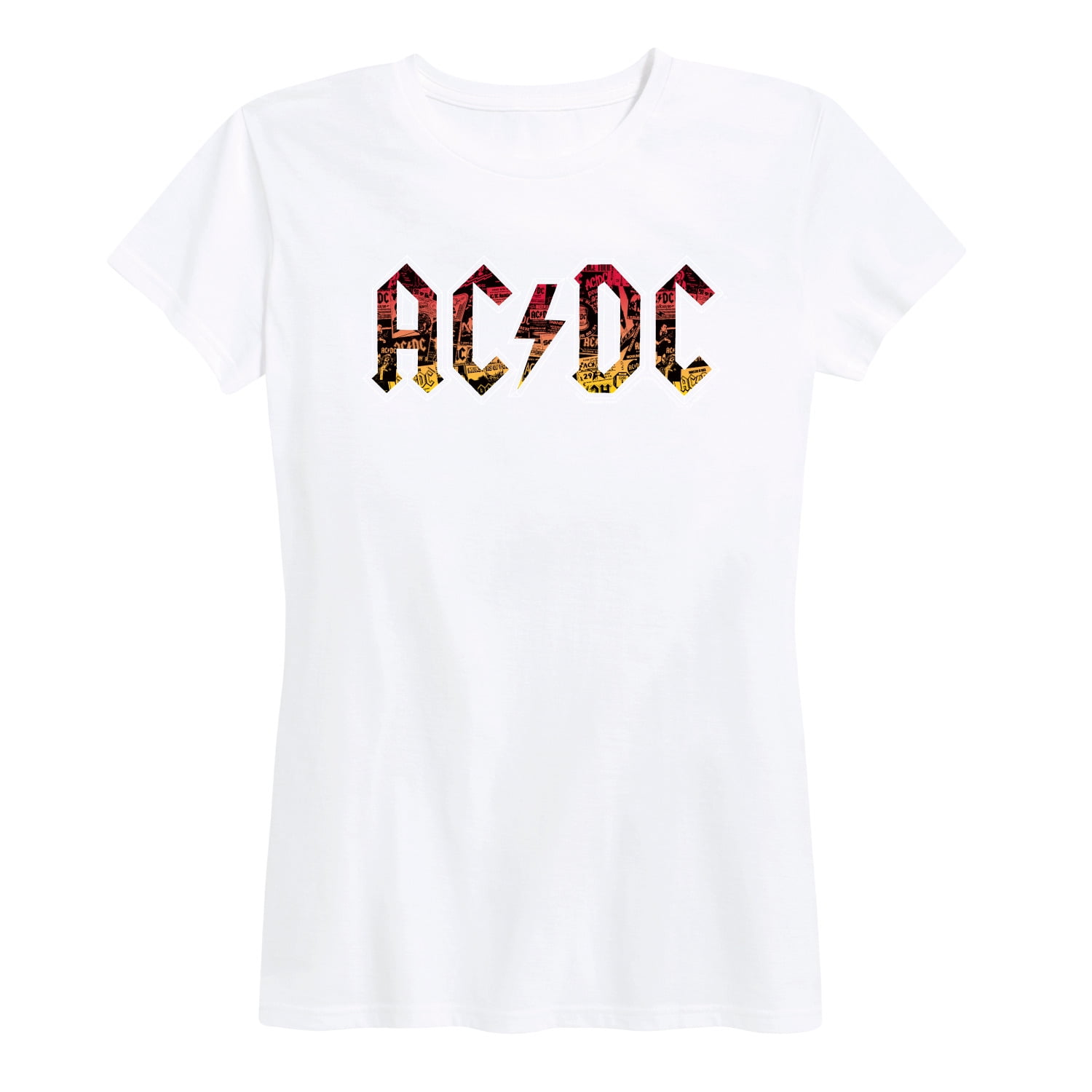ACDC - Poster Texture - Women's Short Sleeve Graphic T-Shirt - Walmart.com