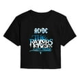 thumbnail image 1 of ACDC - Razors Edge Album -Juniors Cropped Short Sleeve Graphic T-Shirt, 1 of 4