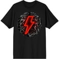 thumbnail image 1 of ACDC Red Power Logo Men's Black T-shirt-Medium, 1 of 2