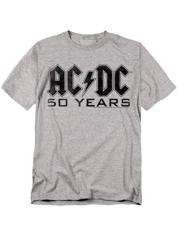 ACDC T-Shirt 50 Years Logo Black Unisex Graphic Tee for Men & Women