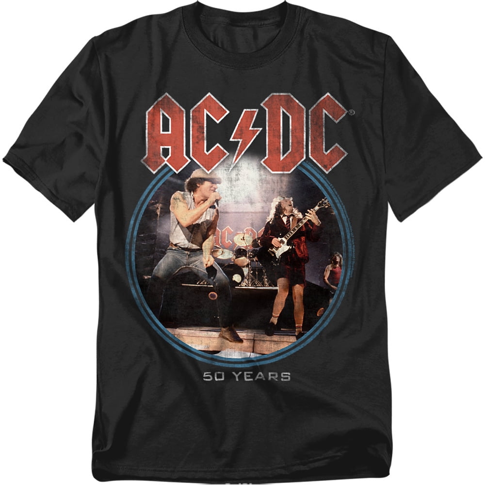 ACDC T-Shirt Logo Tour Unisex Graphic Tee for Men & Women - Walmart.com