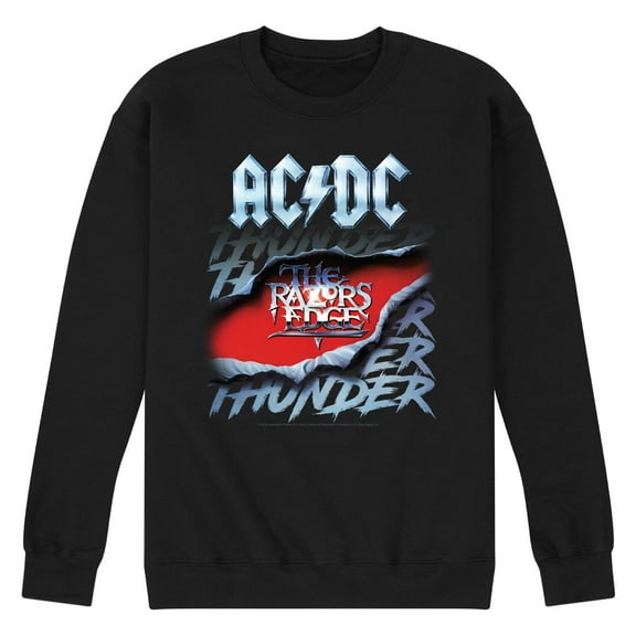ACDC - Thunder Repeat Razors Edge - Men's Crew Neck Fleece Pullover