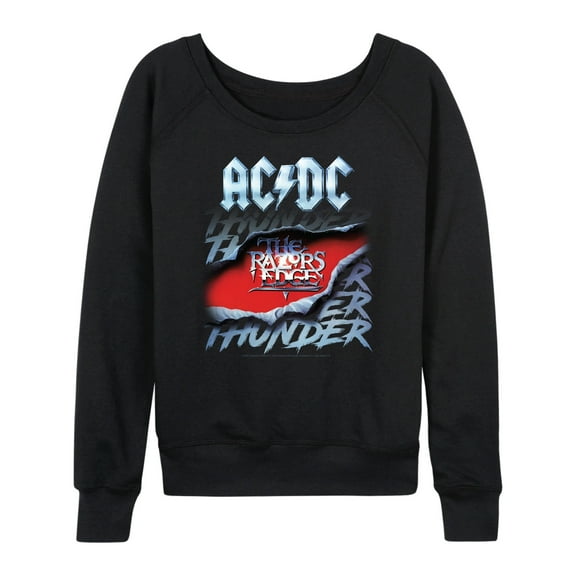 ACDC - Thunder Repeat Razors Edge - Women's Lightweight French Terry Long Sleeve Shirt