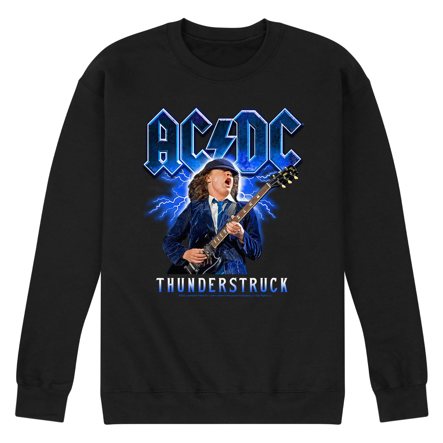 ACDC - Thunderstruck - Men's Crew Neck Fleece Pullover - Walmart.com