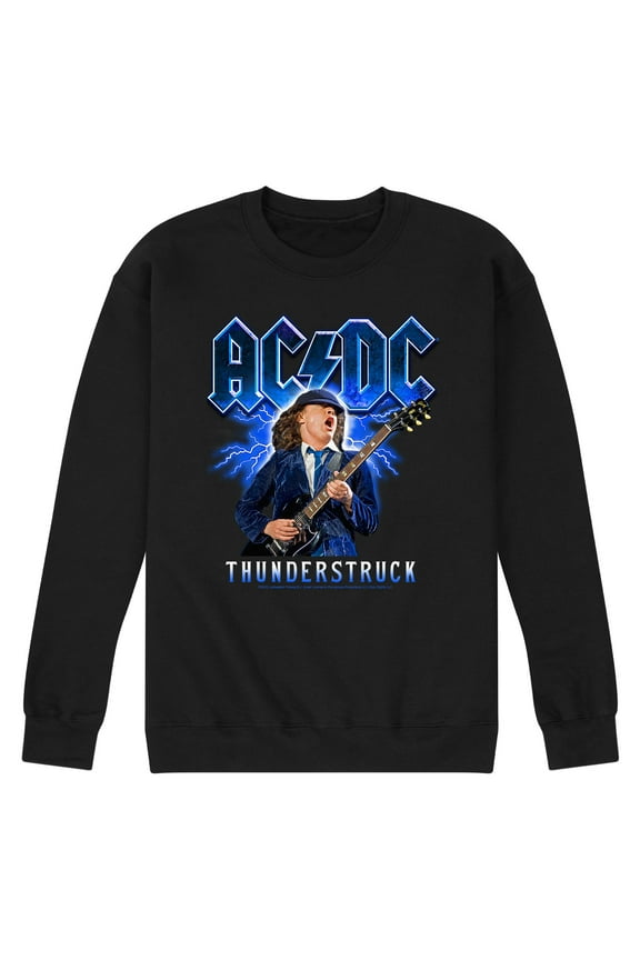 - Thunderstruck - Men's Crew Neck Fleece Pullover