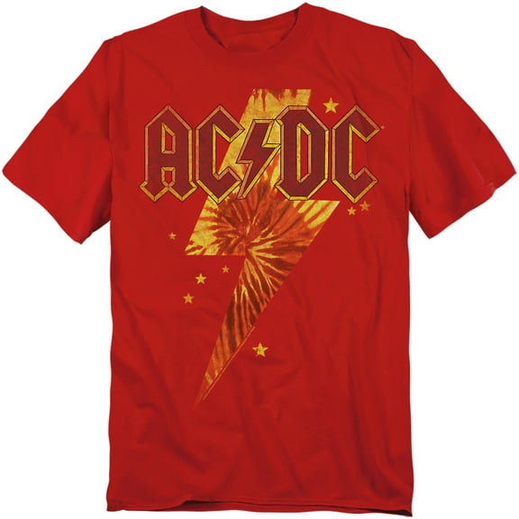 ACDC Comics T-Shirt Tie Dye Bolt Unisex Graphic Tee For Men & Women