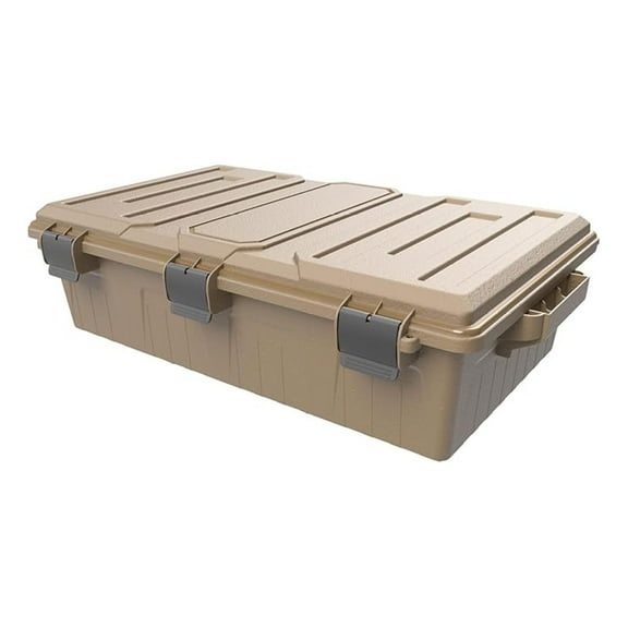 ACDC50, Divided Ammo Crate Utility Box, Water Resistant, Ammo Storage Box, Lockable Storage Keeping Ammo Safe, Survival or Hunting gear, Made in USA, Dark Earth