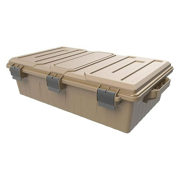 ACDC50, Divided Ammo Crate Utility Box, Water Resistant, Ammo Storage Box, Lockable Storage Keeping Ammo Safe, Survival or Hunting gear, Made in USA, Dark Earth